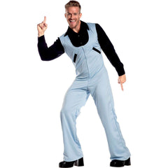 Vintage Powder Blue Jumpsuit Adult Costume