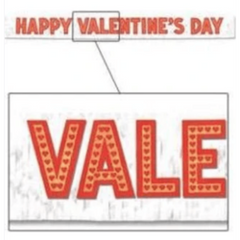 Happy Valentine’s Day Fringe Banner