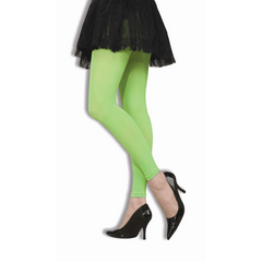 Green Footless Neon Tights