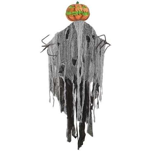 5' Light Up Hanging Pumpkin Man