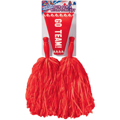 Vintage Cheerleader Pom Pom & Megaphone Set