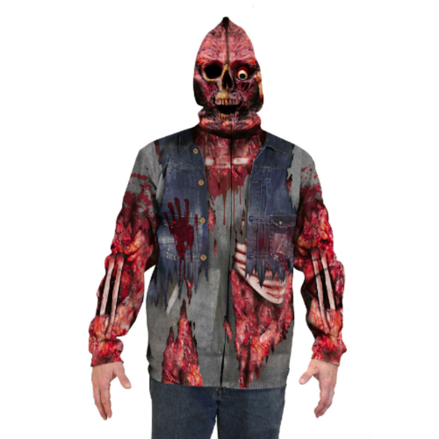 Zombie Mask Hoodie