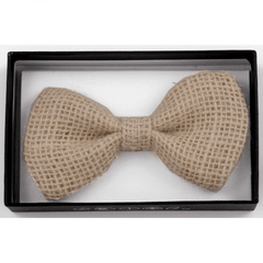 Light Brown Hemp Bow Tie