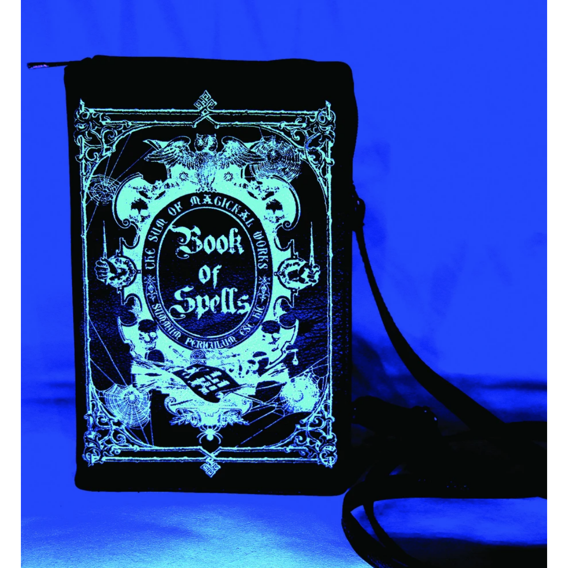 Glow In The Dark Book Of Spells Crossbody Bag