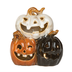 Ceramic 6.69" Multi Light up Jack O Lantern