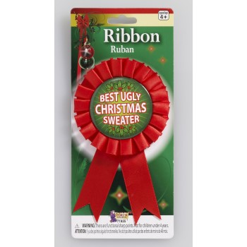 Best Ugly Sweater Award Ribbon