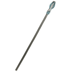 62" Blue and Silver Cobra Staff