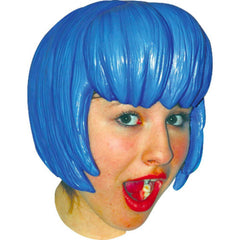 Blue Anime 6 Latex Wig