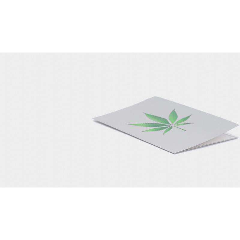 Pot Plant 3D Weed Plant Themed Card