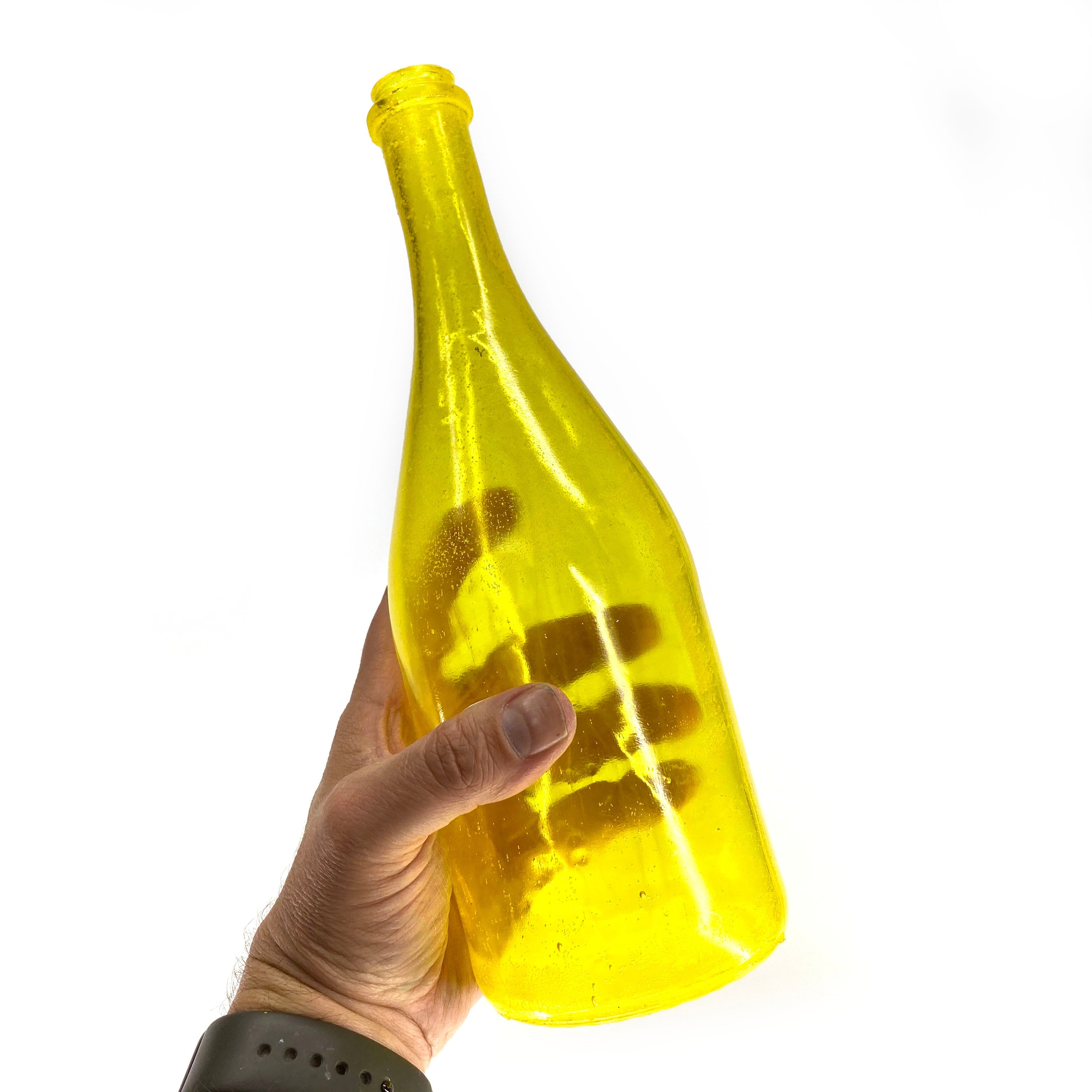 SMASHProps Breakaway Champagne Bottle Prop - YELLOW translucent - Yellow Translucent