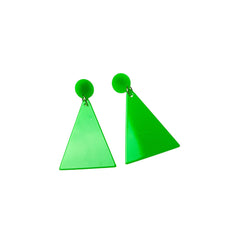 Triangle Mod Clip On Earrings