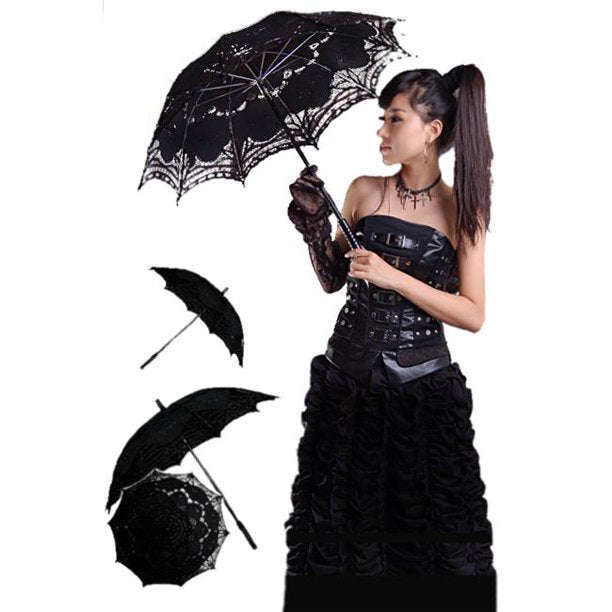 Gothic Parasol-Black