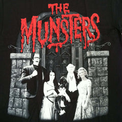 Munsters Family Portrait Red Logo T-Shirt