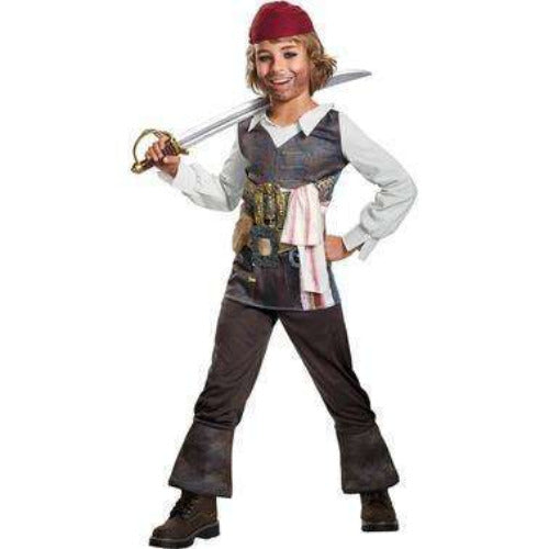 Classic Pirates Of The Caribbean Captain Jack Kids Costume