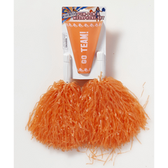 Vintage Cheerleader Pom Pom & Megaphone Set