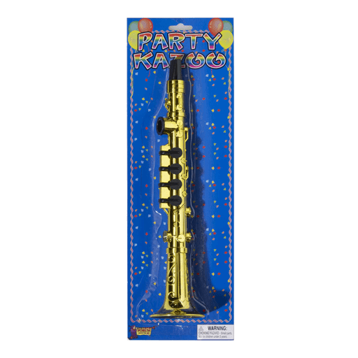 Gold Clarinet Shaped Party Kazoo