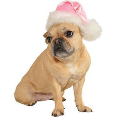 Pink Medium Pet Santa Hat