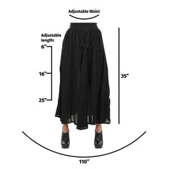 Black Parachute Skirt