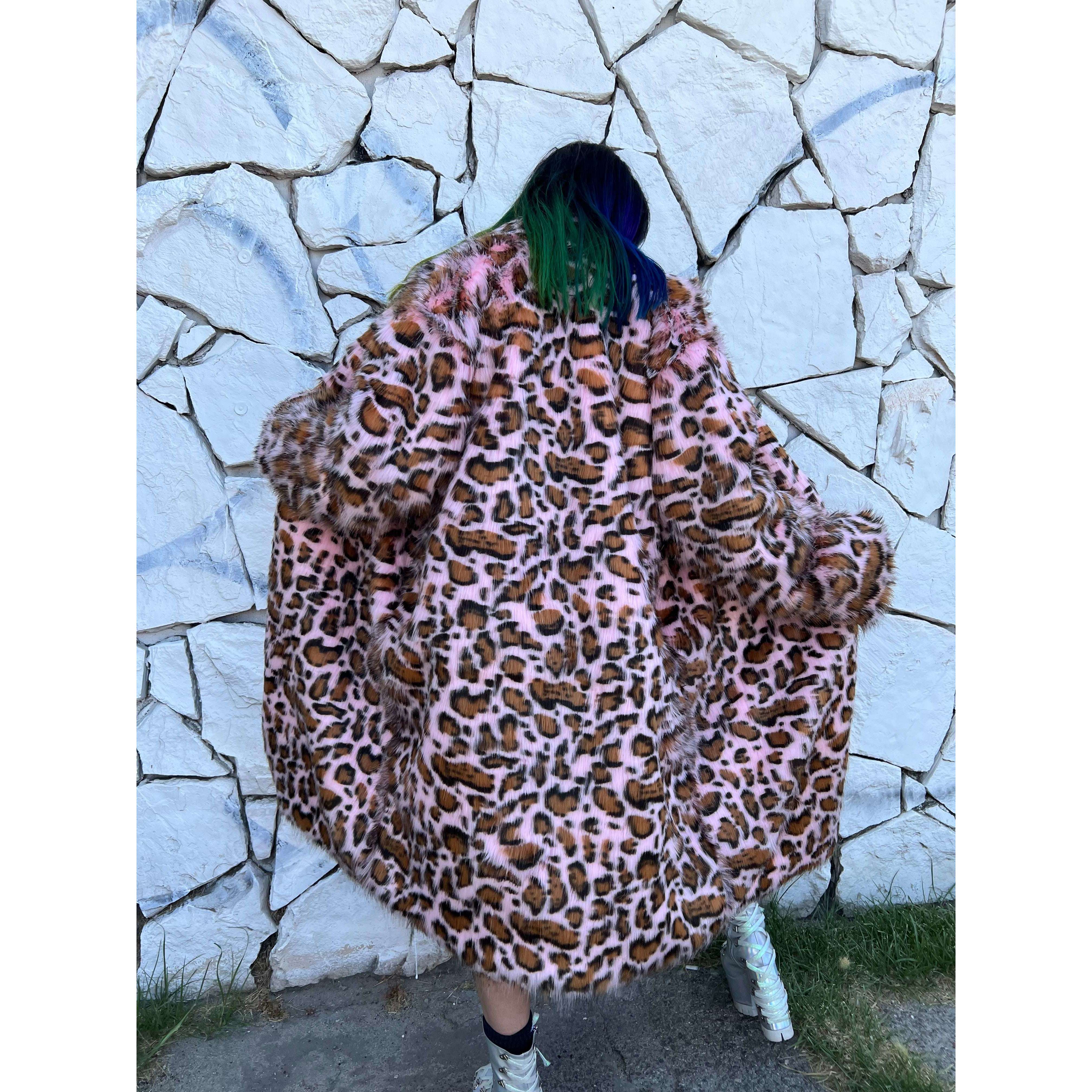 Faux Fur Mid-Length Coat