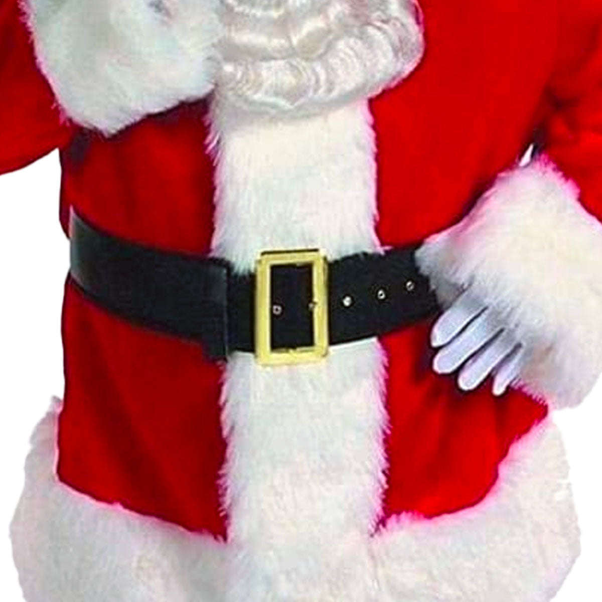 7 Piece Professional Red Velvet Santa Suit Adult Costume