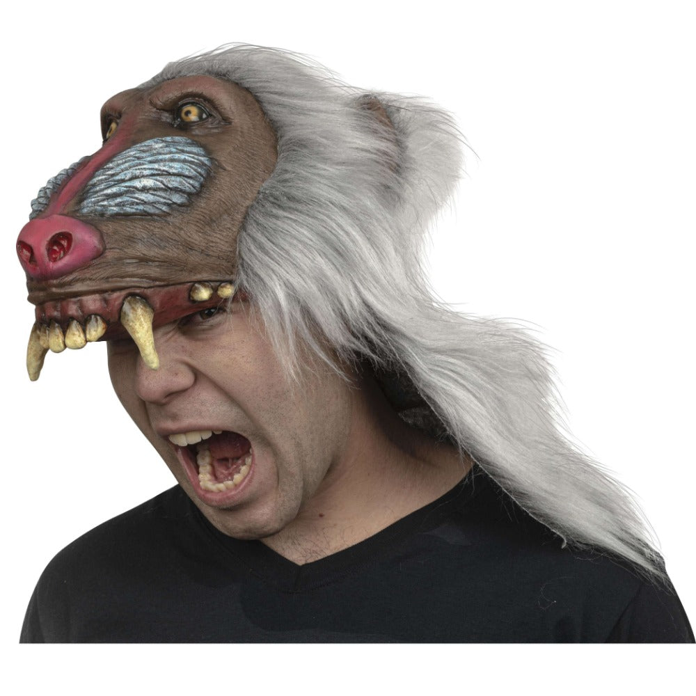 Realistic Mandrill Helmet with Fur