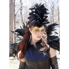 Black Coque Feather Mohawk