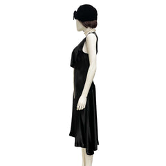 Premiere 1920s Black Satin Dress Adult Costume