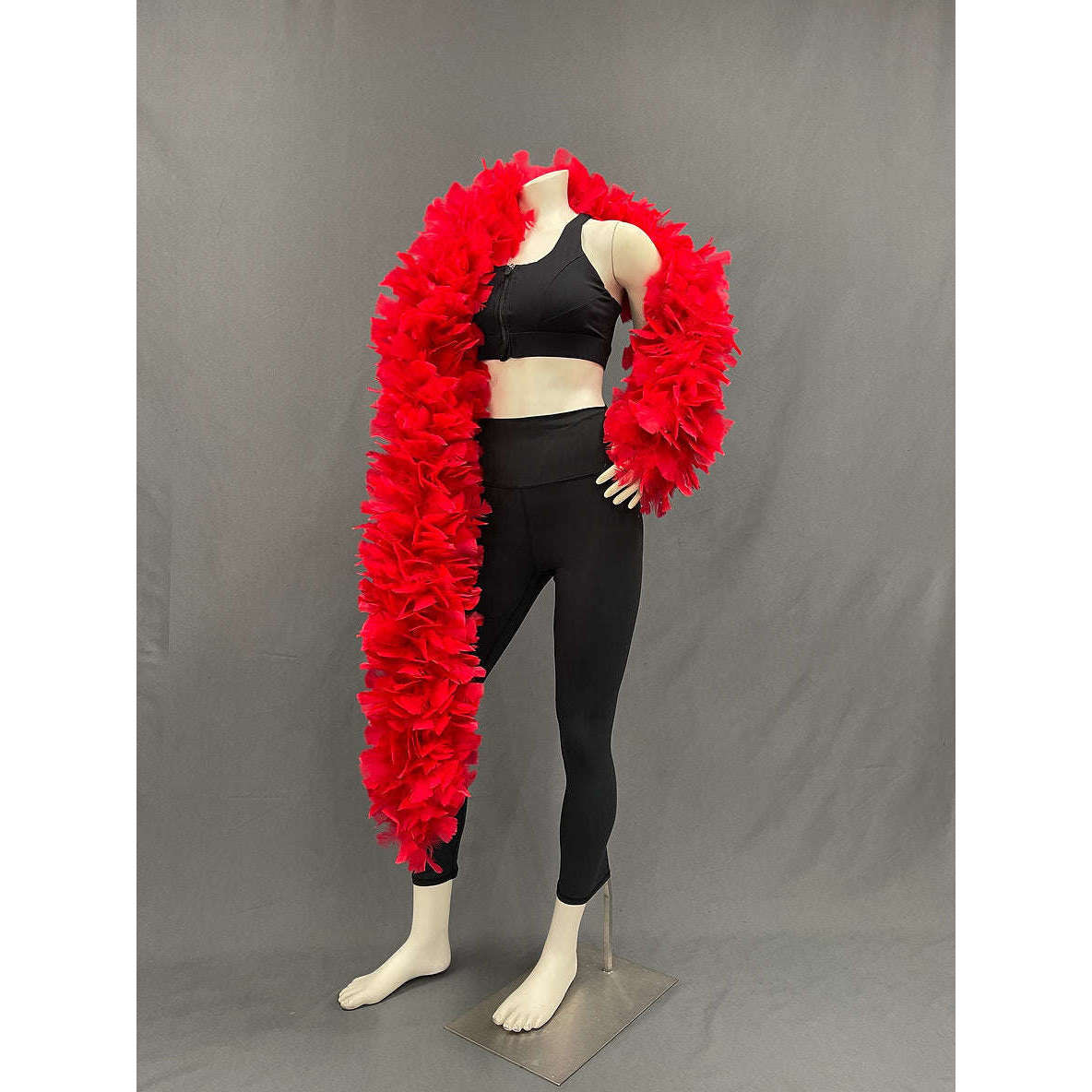 Heavy Weight Red Turkey Feather Boa