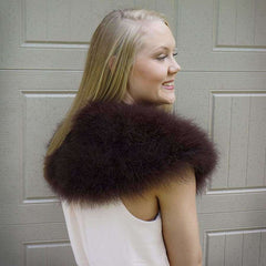 Sable Brown Marabou Capelet