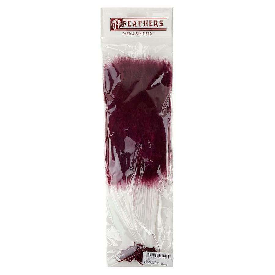 Burgundy Marabou Feather Fan