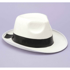 White Gangster Hat