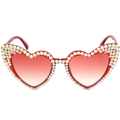 Jeweled Heart Sunglasses