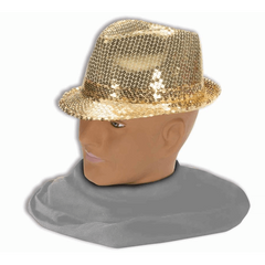 Gold Sequin Fedora