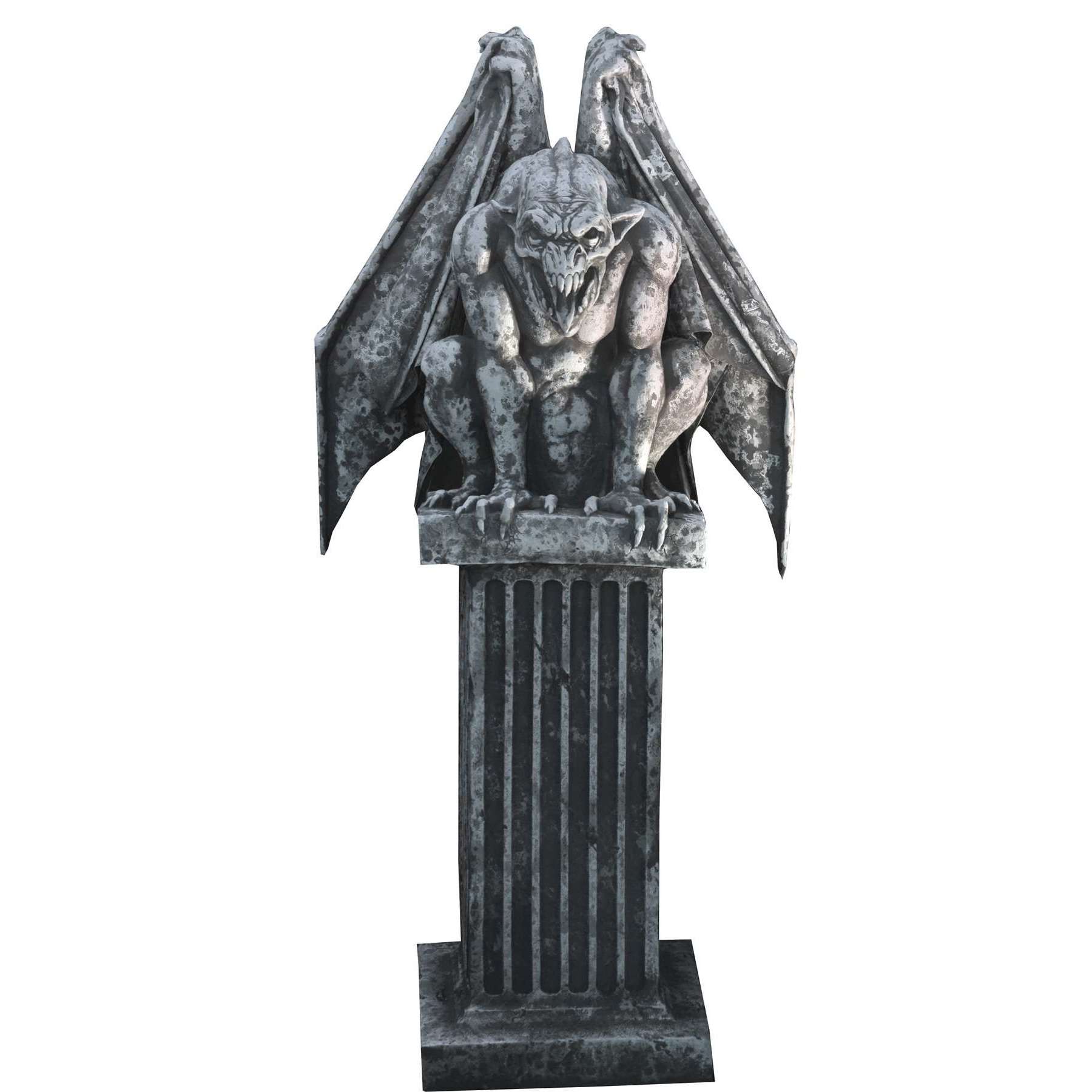 7' Gargoyle w/ Expandable Wings & Fog Breath Electric Animatronic Prop