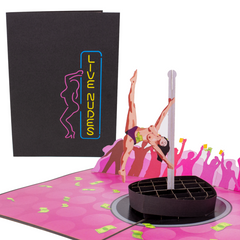 Make It Rain Inappropriate 3D Stripper Card