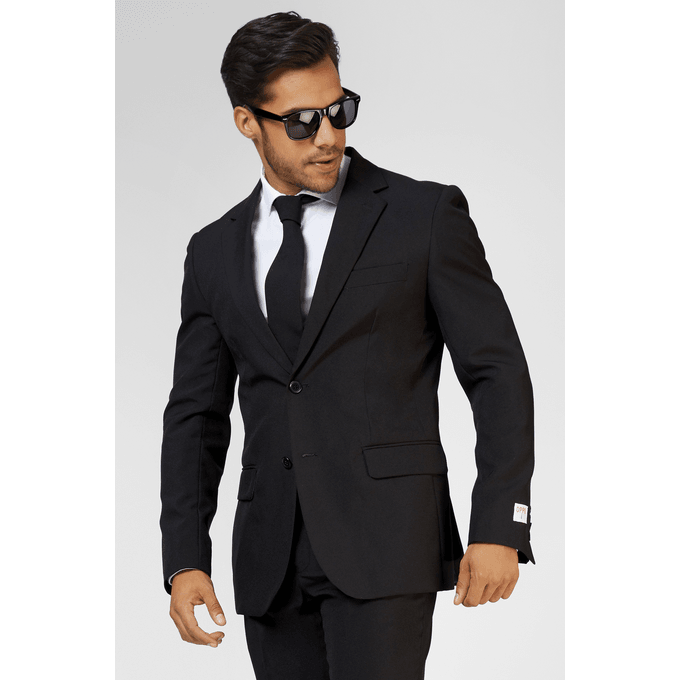 OppoSuits Black Knight Three Piece Suit