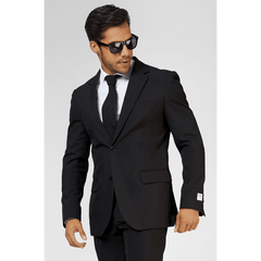 OppoSuits Black Knight Three Piece Suit