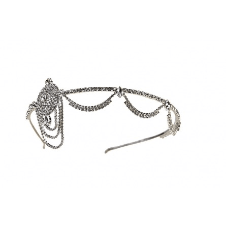 Silver Rhinestone Tiara