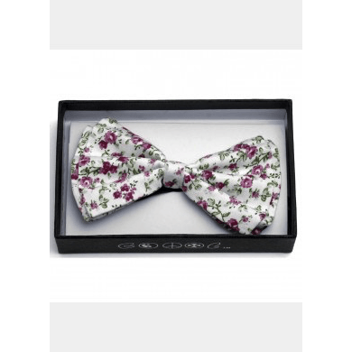 Light Pink Mini Flower Bow Tie