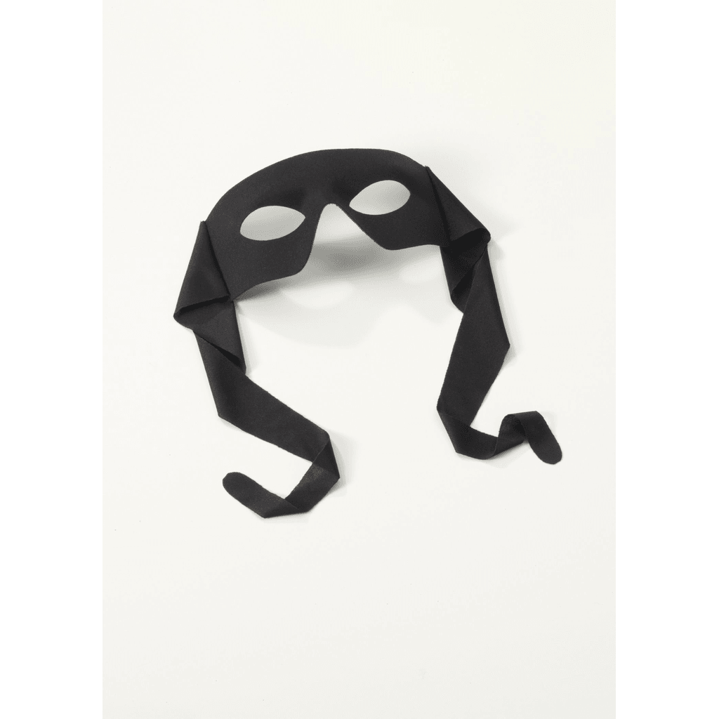 Black Tie On Superhero Adult Mask