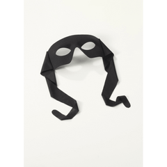 Black Tie On Superhero Adult Mask