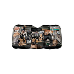 Car Full of Cats Auto Sunshade