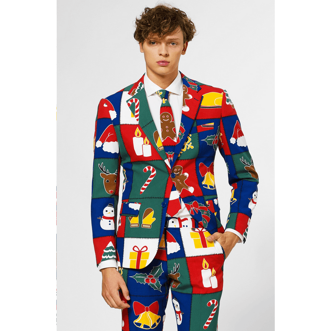 OppoSuits Quilty Pleasure Three Piece Suit