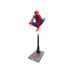 Life Size Spider-Man On Light Post Statue