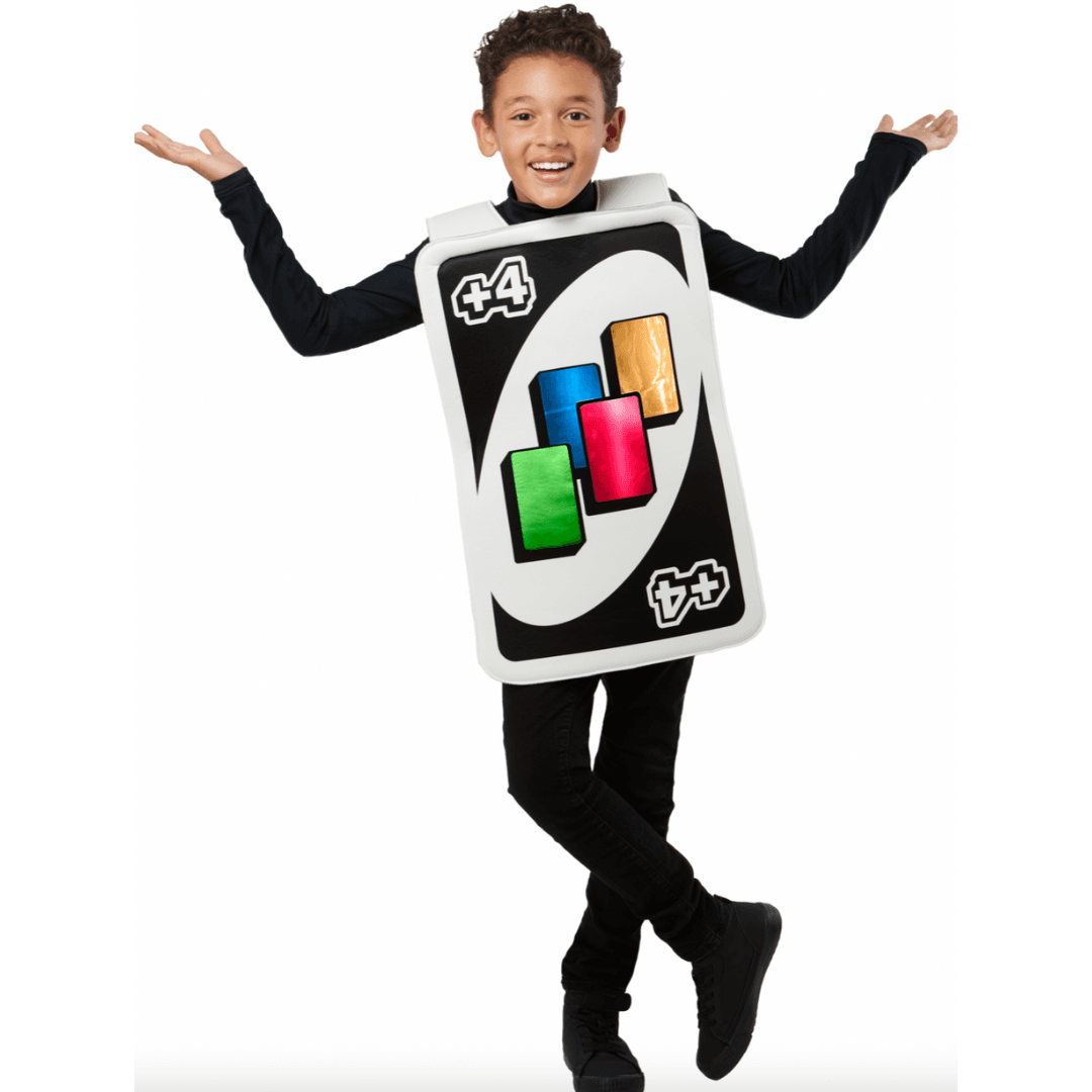 Uno Draw Four Card Child Costume