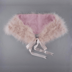 Champagne Marabou Capelet