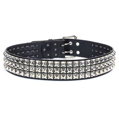 Triple Pyramid Studded Belt