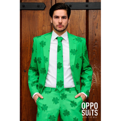 OppoSuits Patrick Green Clover Three Piece Suit