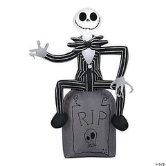 42" Nightmare Before Christmas Inflatable Jack Skellington on Tombstone Yard Decoration