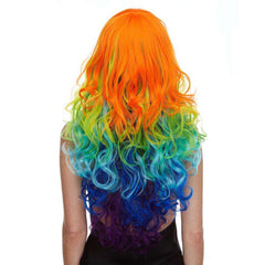 Rainbow Chroma Layered Wavy Wig